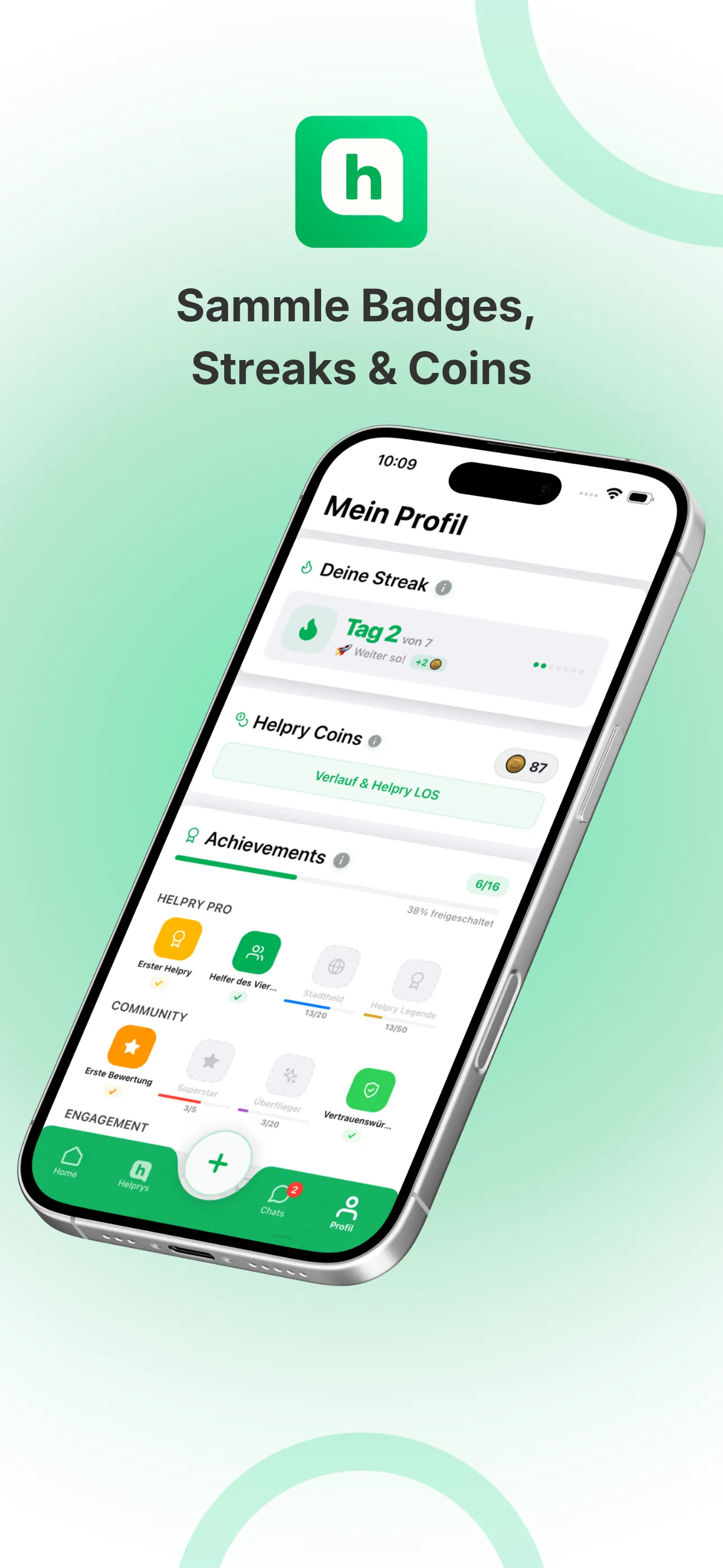 Helpry Coins und Gamification